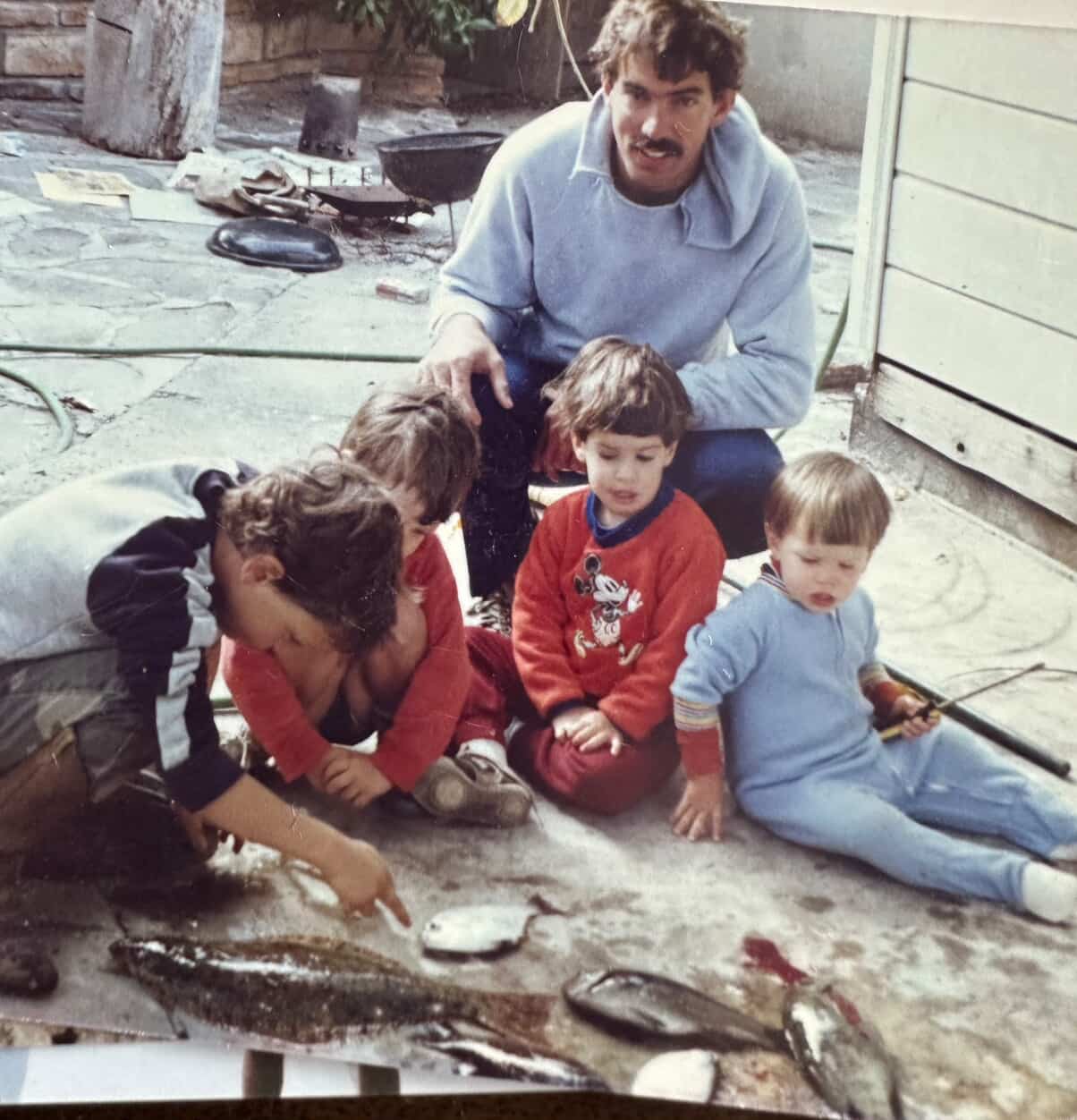 Matthews family fishing in Baja