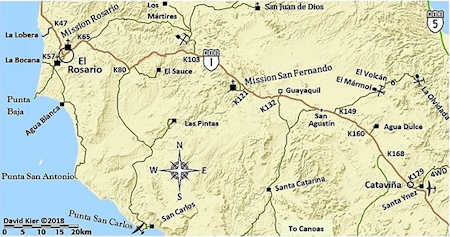 El Volcan Guide Map