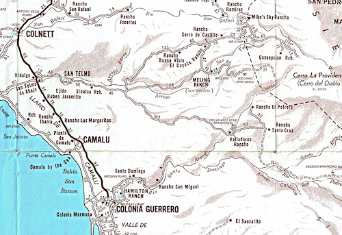 Valladares Baja Map